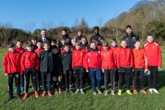 Ball boys & girls with Cork City FC players