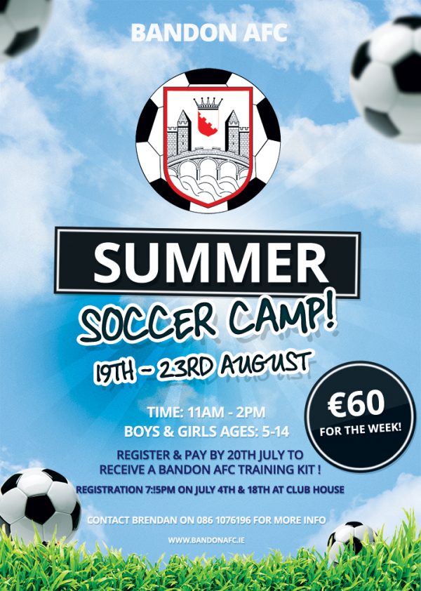 Summer Soccer Camp 2019 – Bandon AFC